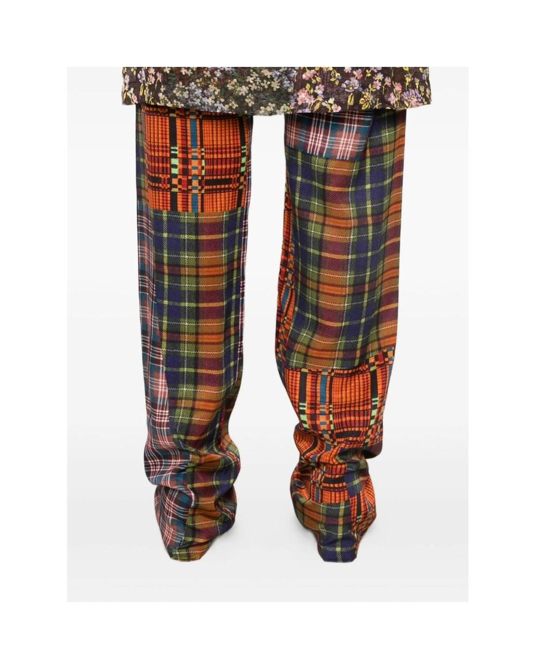 Dries Van Noten Multicolor Prittina Floral-Print Patchwork Trousers