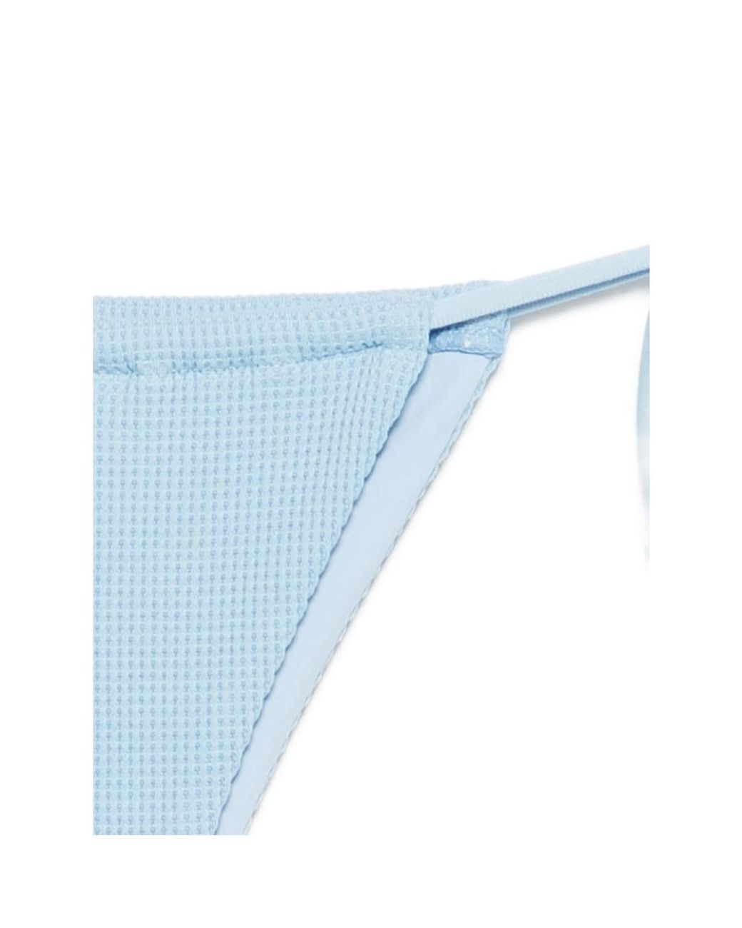 Frankie's Bikinis Blue Tia Tie-Detail Bikini Bottom