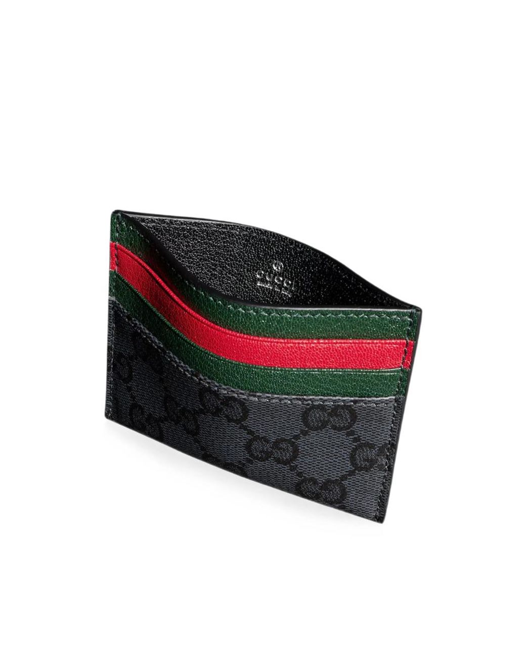 Gucci Red Gg Supreme Card Holder for men