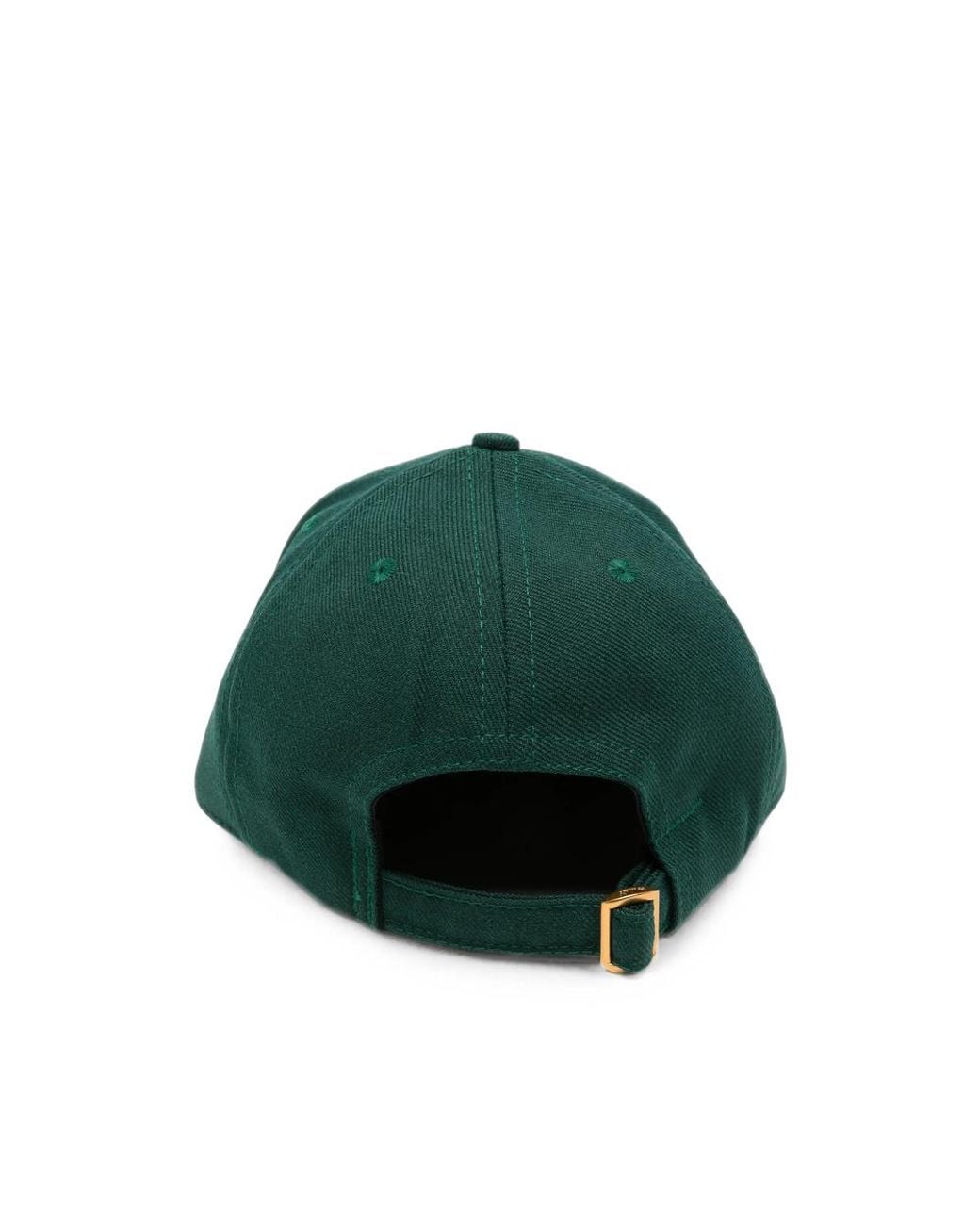 Willy Chavarria Green Embroidered Flat-Peak Cap for men