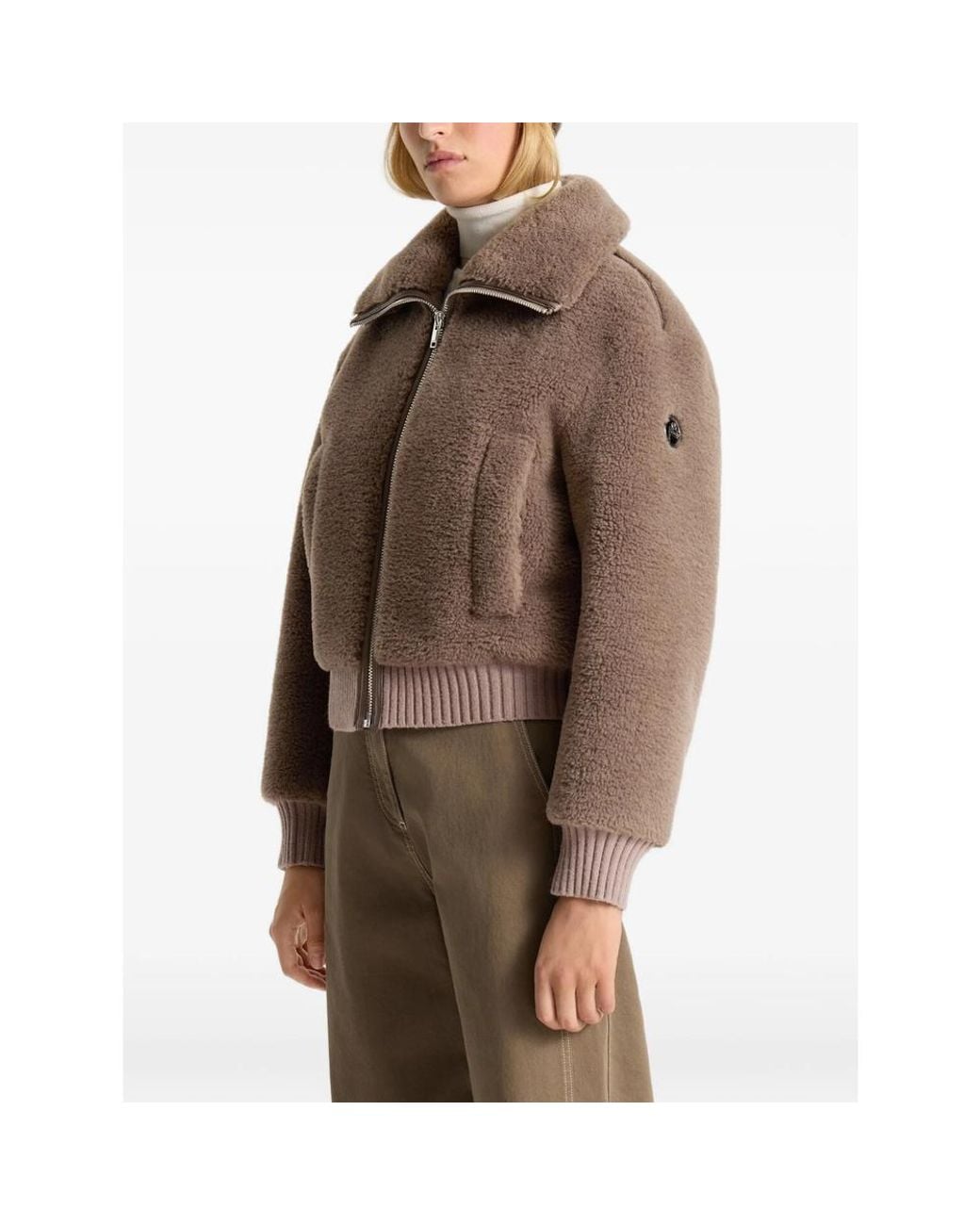 Fusalp Brown Melsy Fleece-Texture Jacket