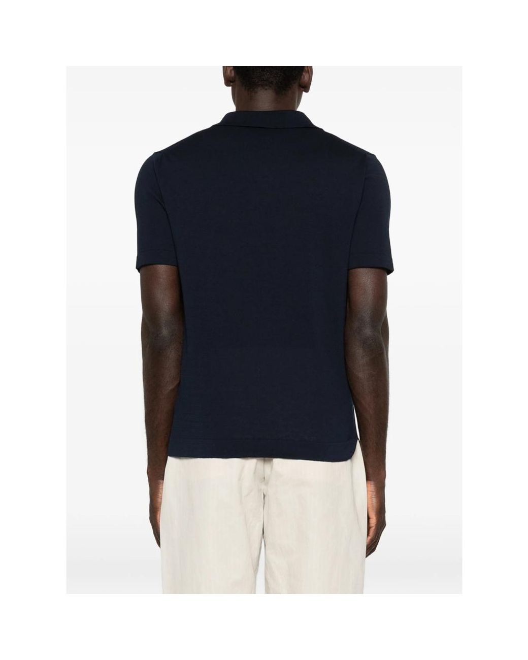 Eraldo Blue Collar Polo Shirt for men