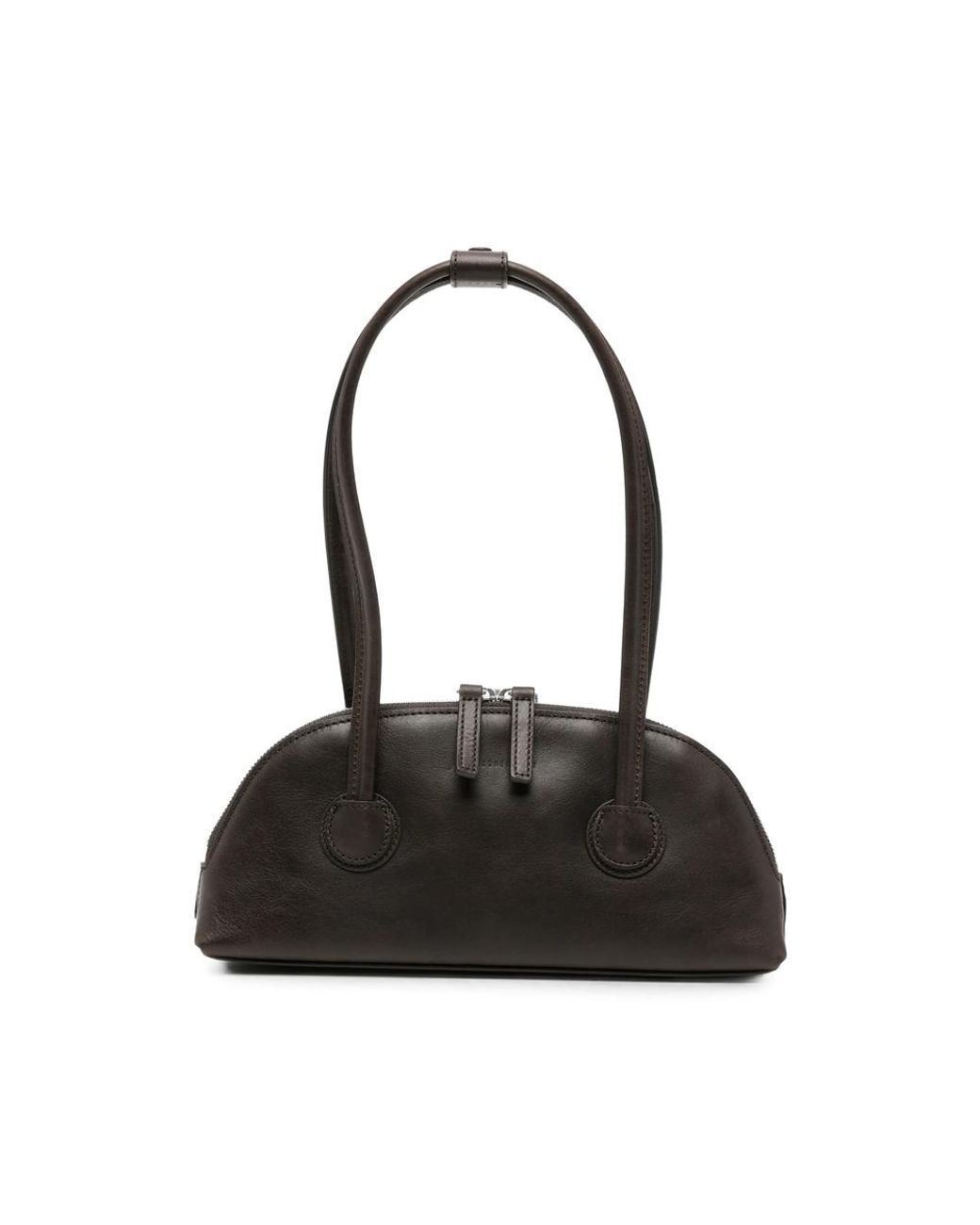 MARGE SHERWOOD Black Mini Leather Tote Bag