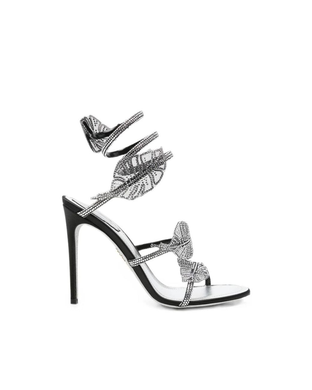 Rene Caovilla White Heeled Sandals