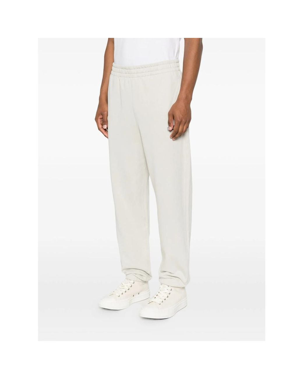 Calvin Klein White Track Pants Cotton for men