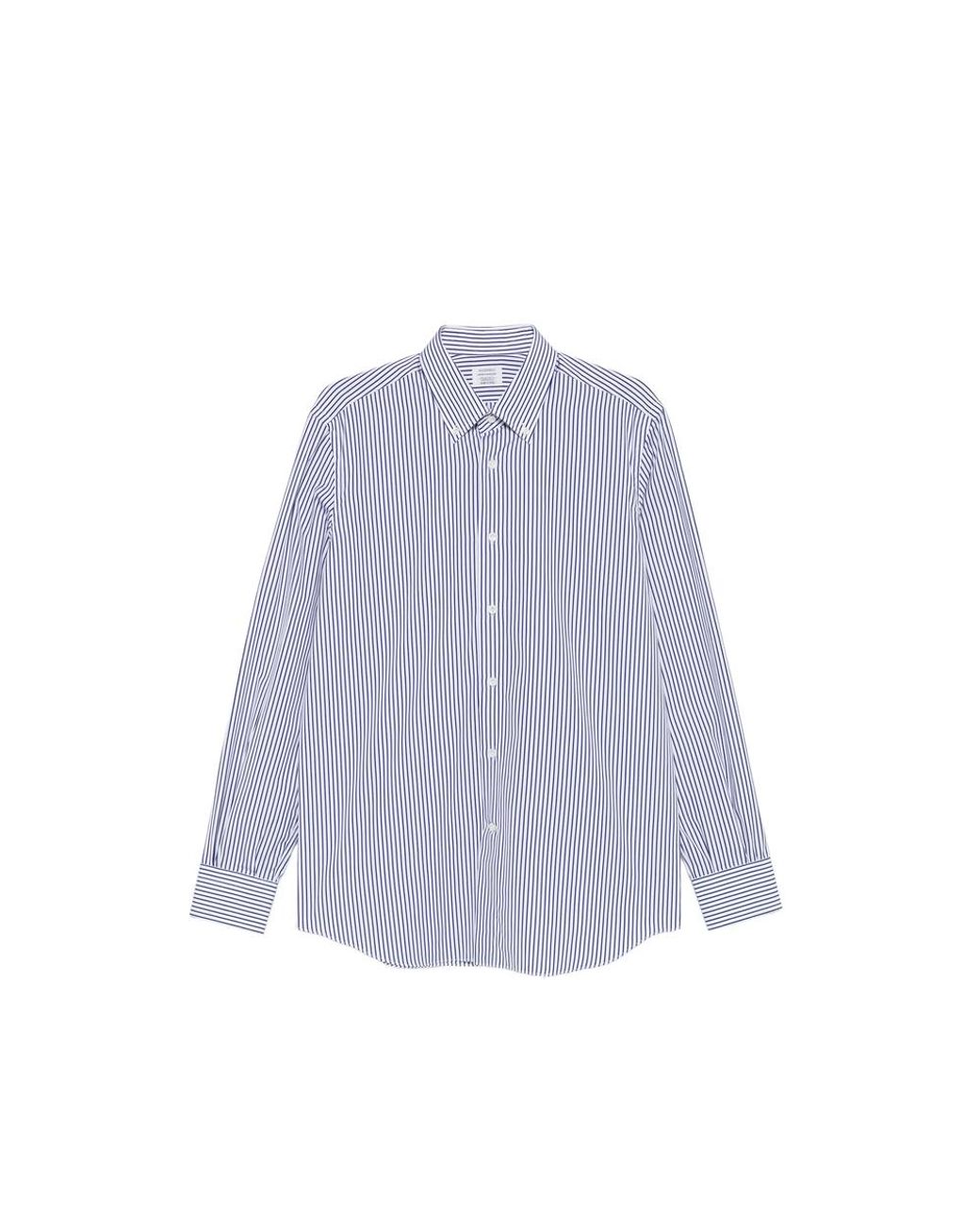 CAMICERIA MAZZARELLI Purple Striped Shirt for men