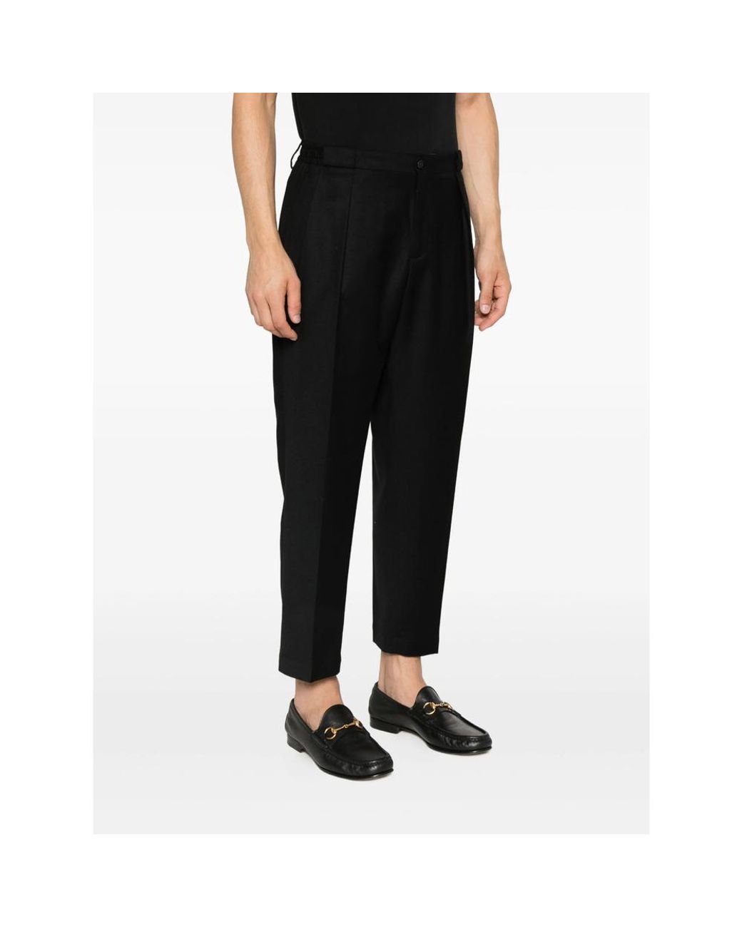 Briglia 1949 Black Pleated-Pocket Trousers for men