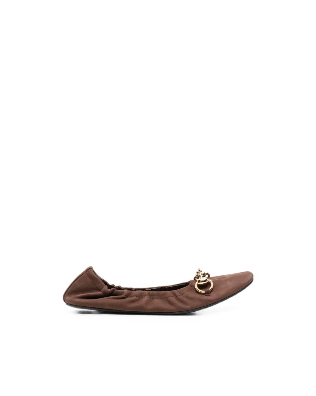 Gucci Brown Ballet Flats