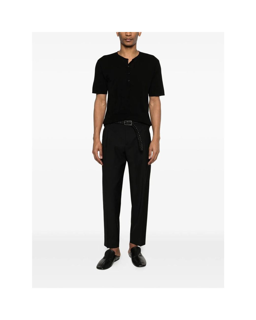 Briglia 1949 Black Pleat Trousers for men