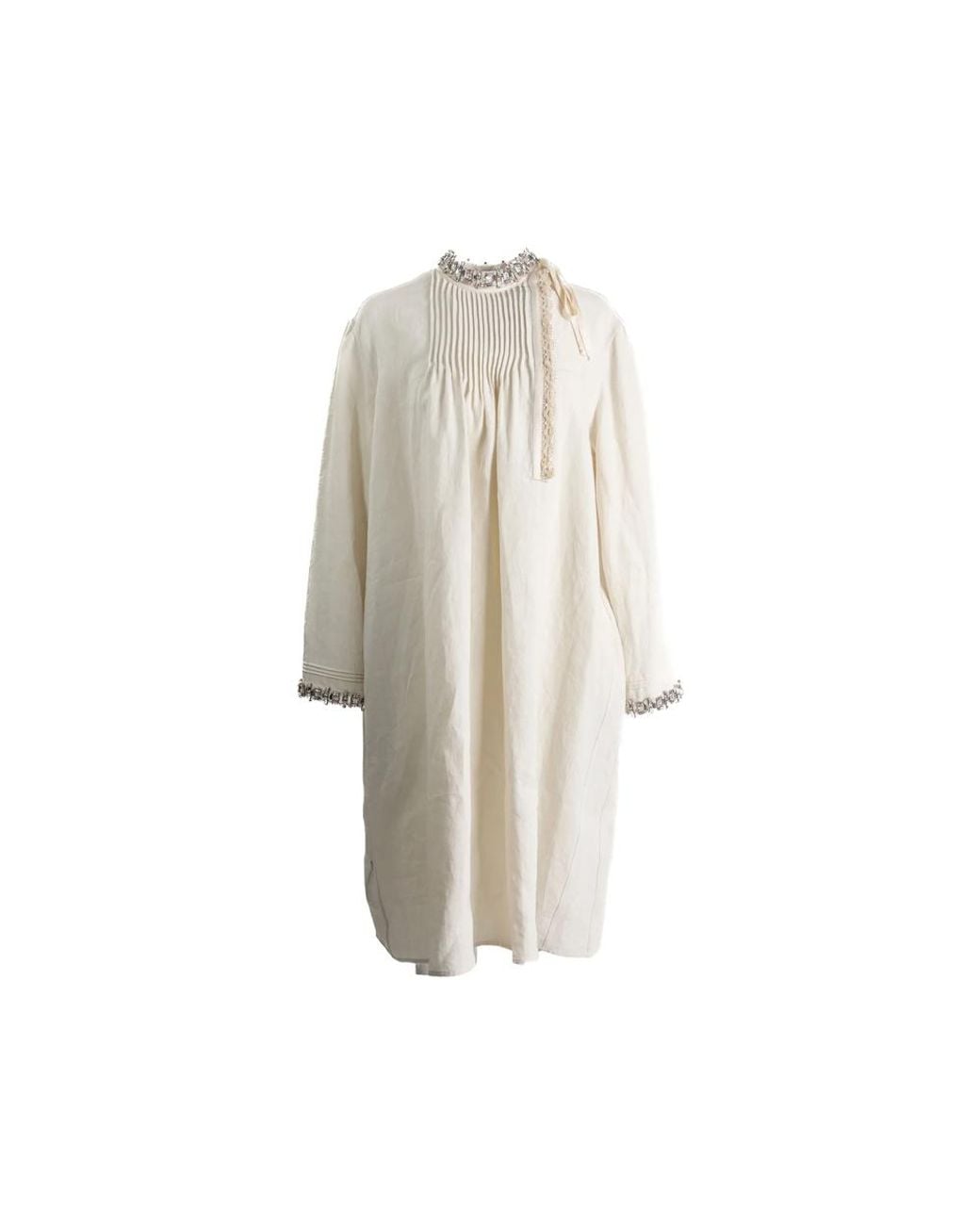 Prada White Neutrals Dresses