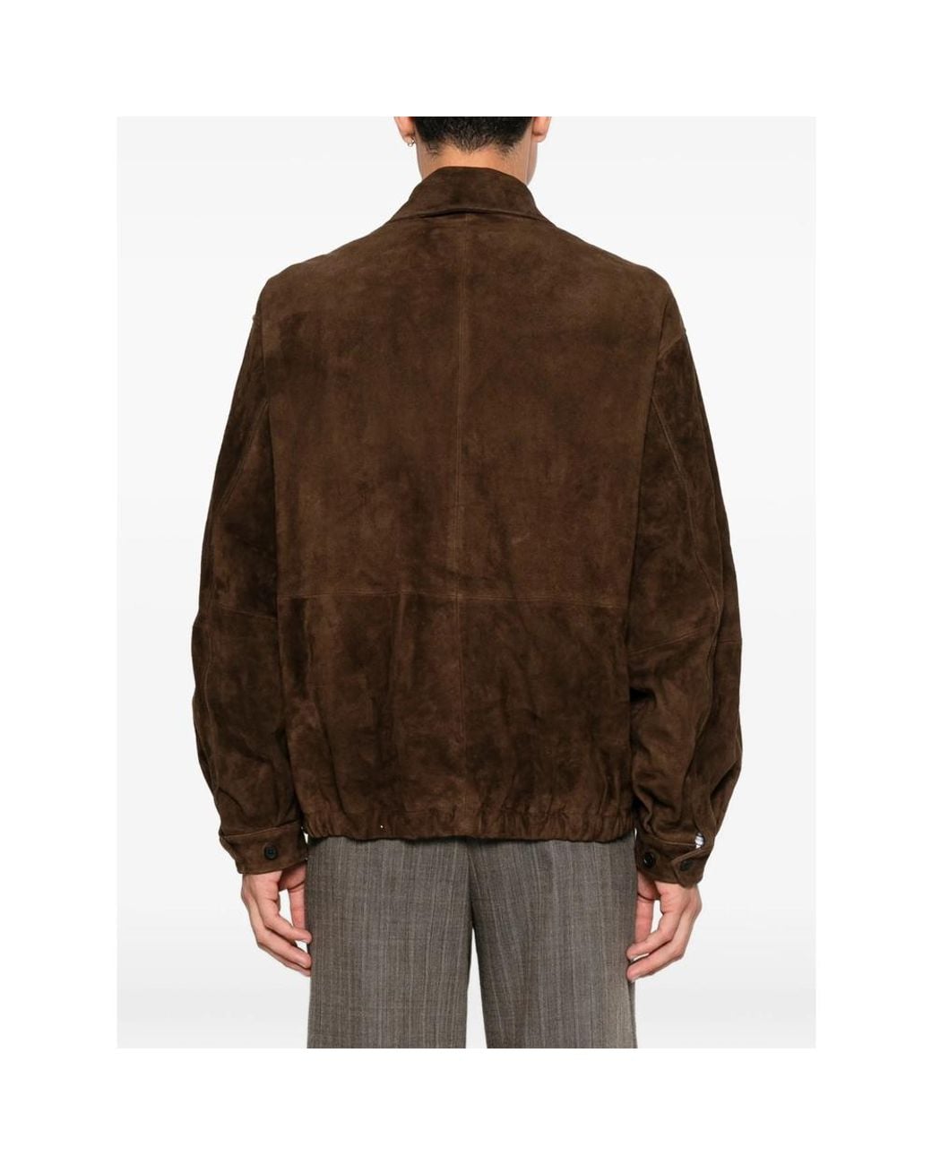 Ssstein Brown Suede Jacket for men