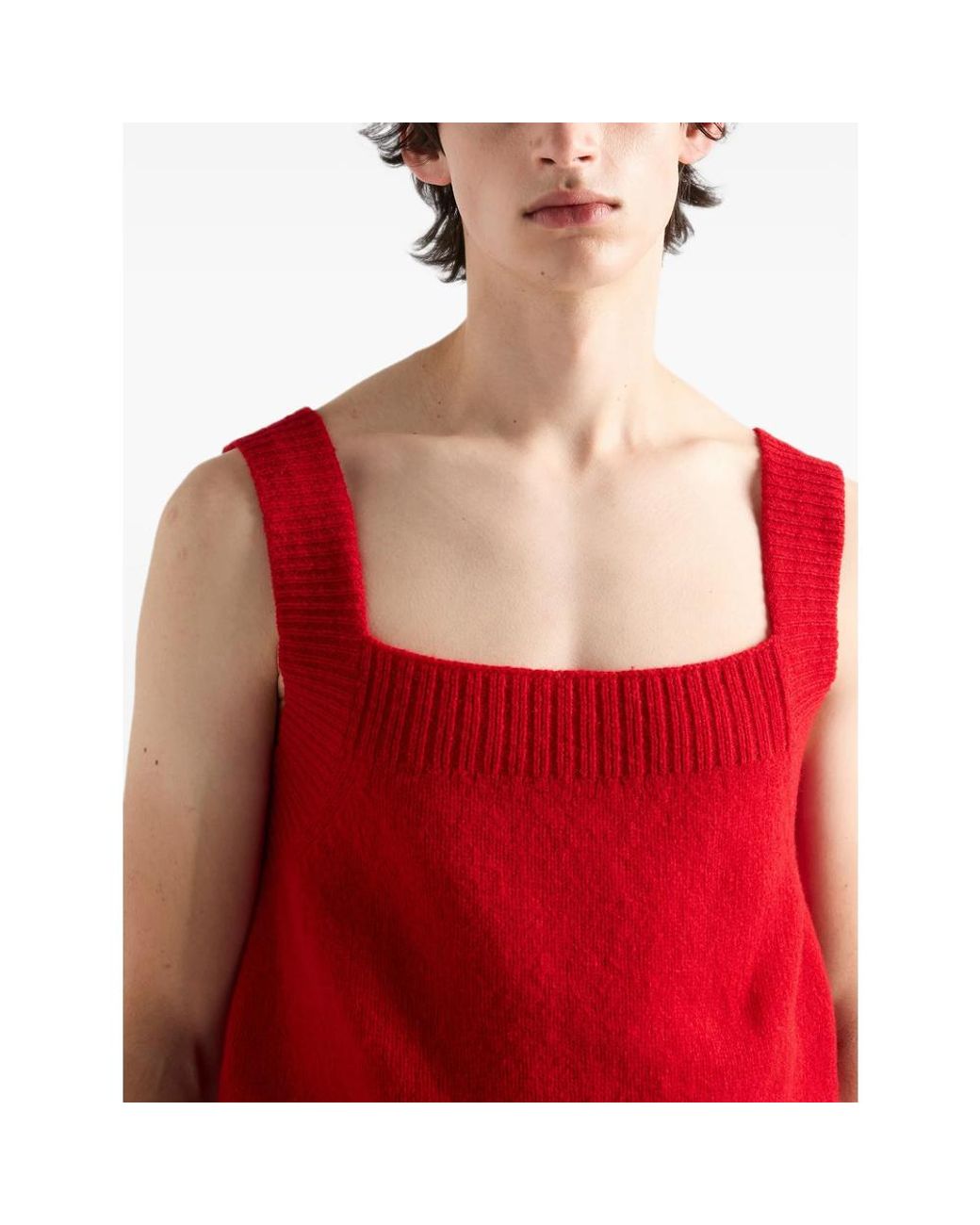Prada Red T-Shirts & Vests for men