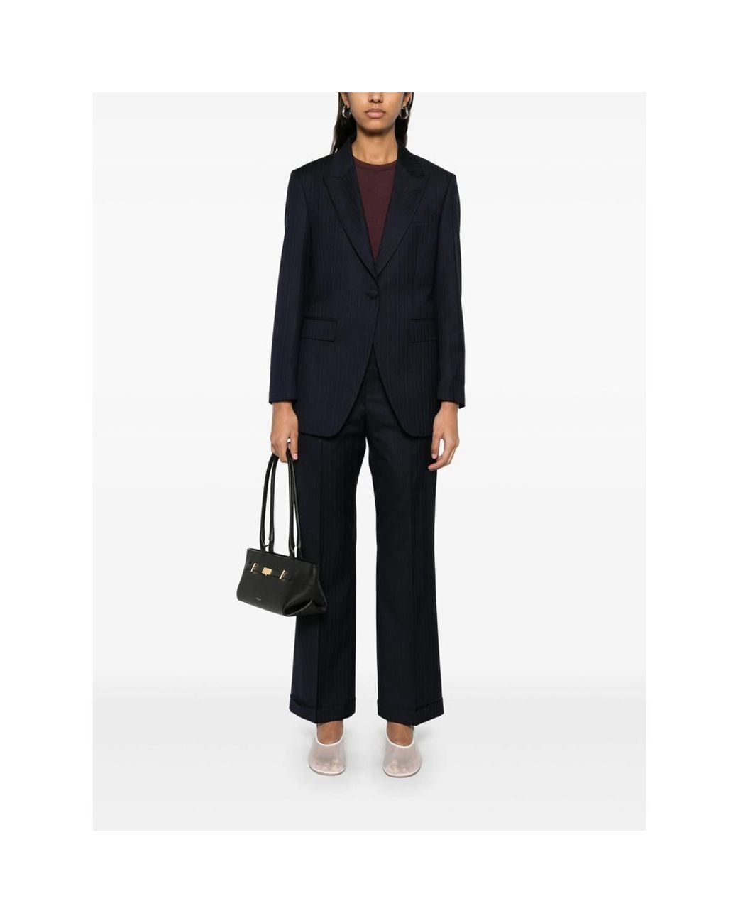 Eraldo Blue Pinstriped Blazer
