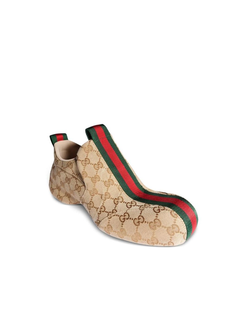 Gucci Natural Gg Supreme Web-Stripe Sneakers for men