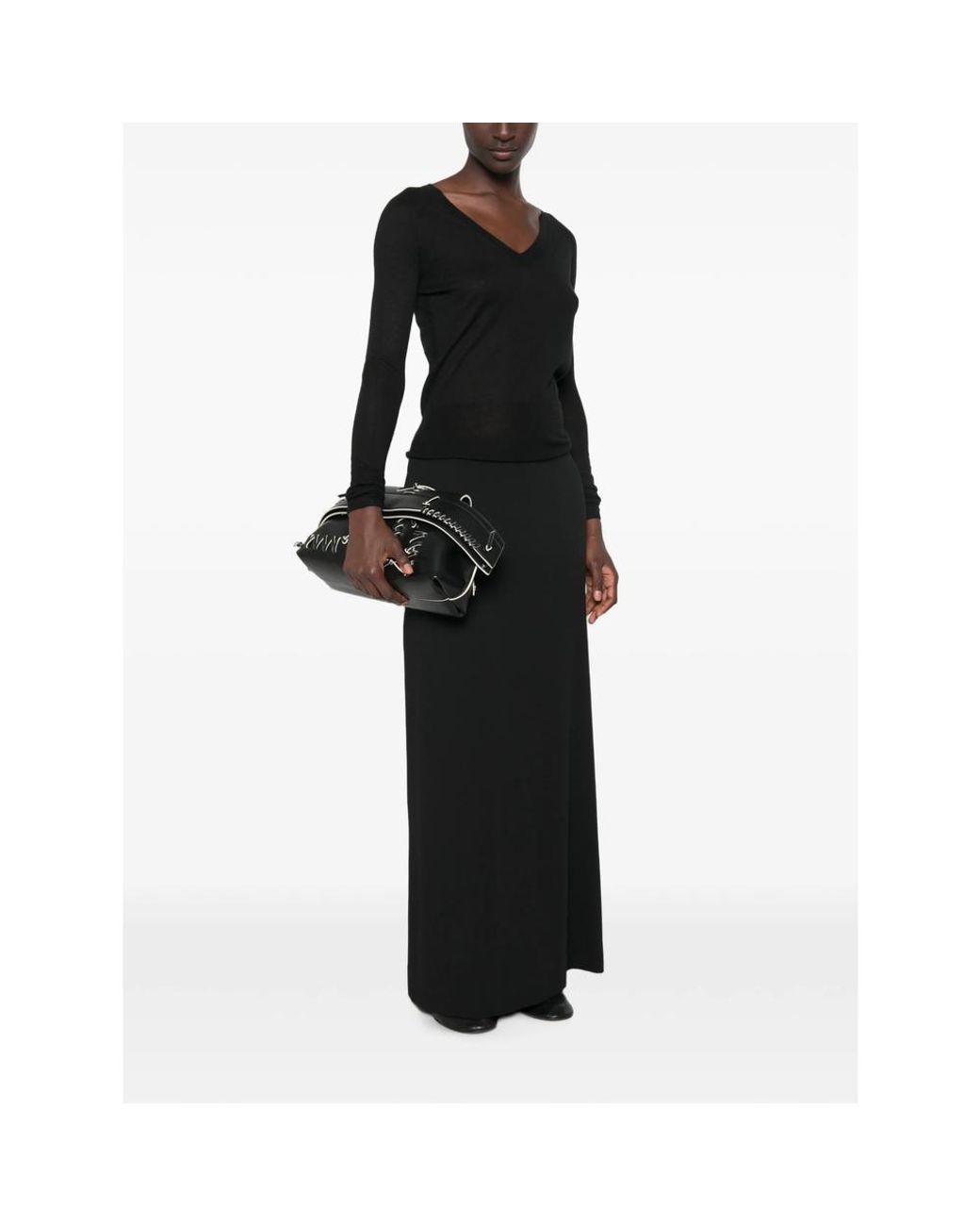 Joseph Black Cetus V-Neck Top