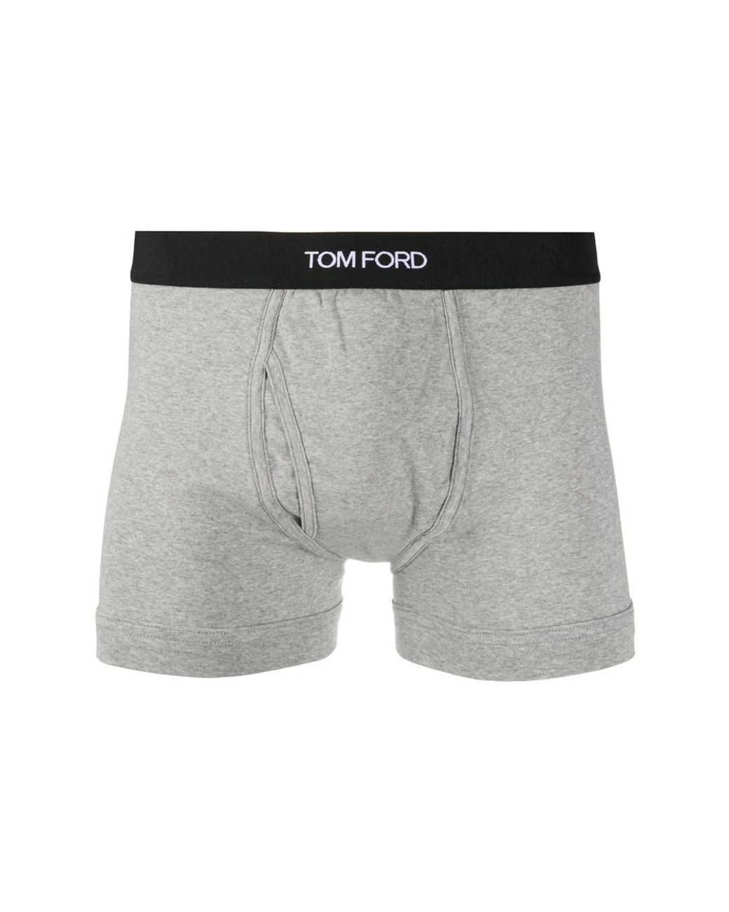 Tom Ford Gray Logo Waistband Boxers for men