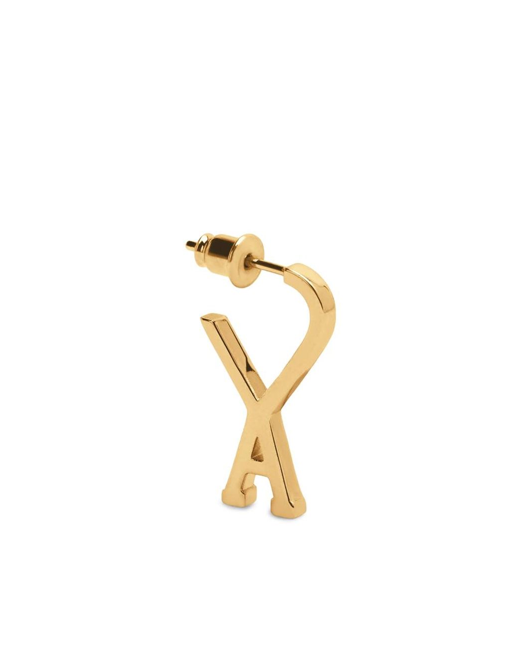 AMI Metallic Logo Earrings