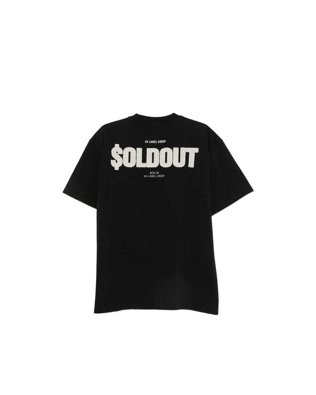 44 Label Group Black Logo-Print Short-Sleeve T-Shirt for men