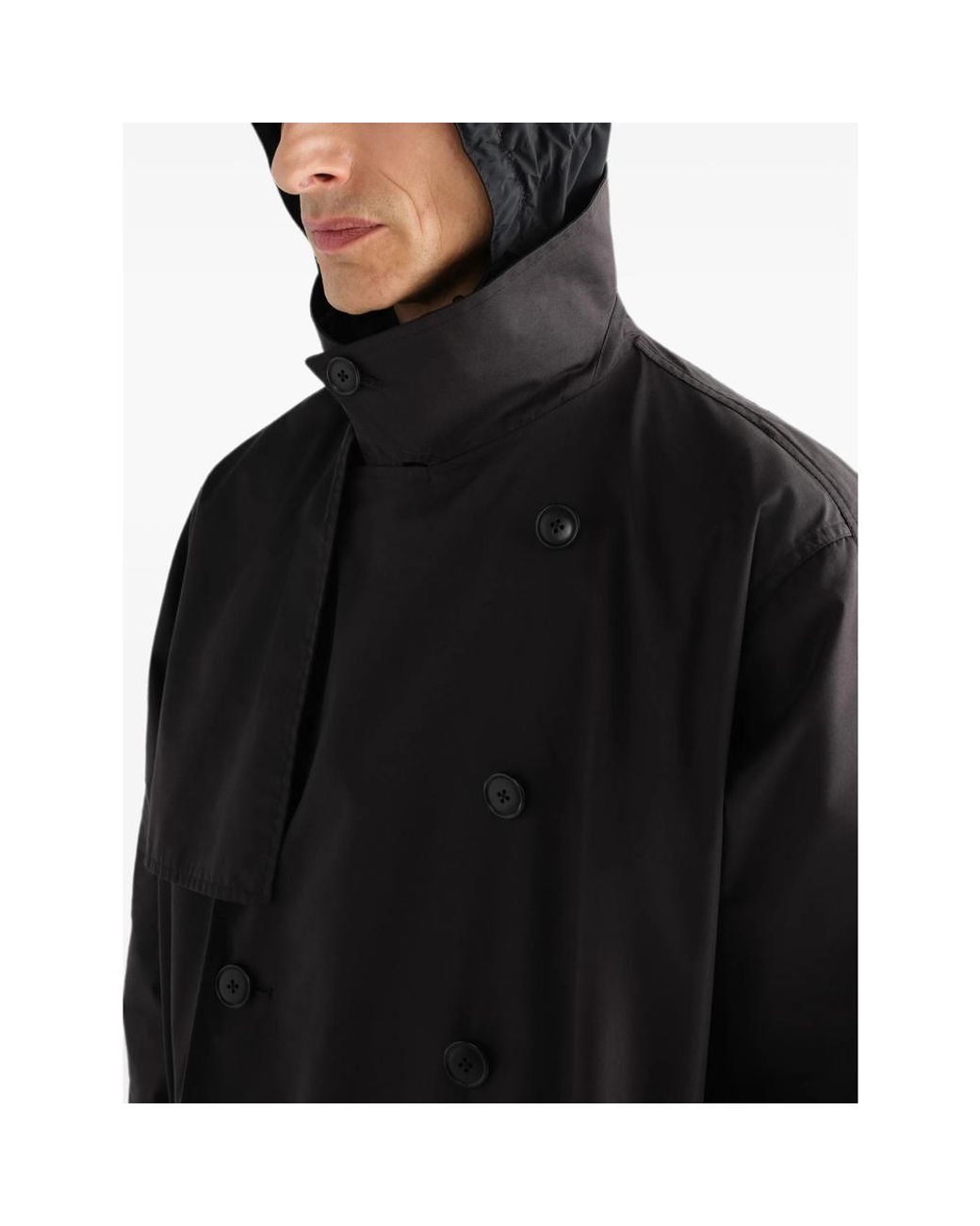 Lemaire Black Light Trench Coat for men