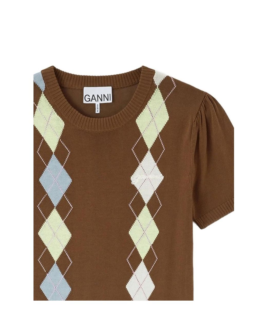 Ganni Brown Tops