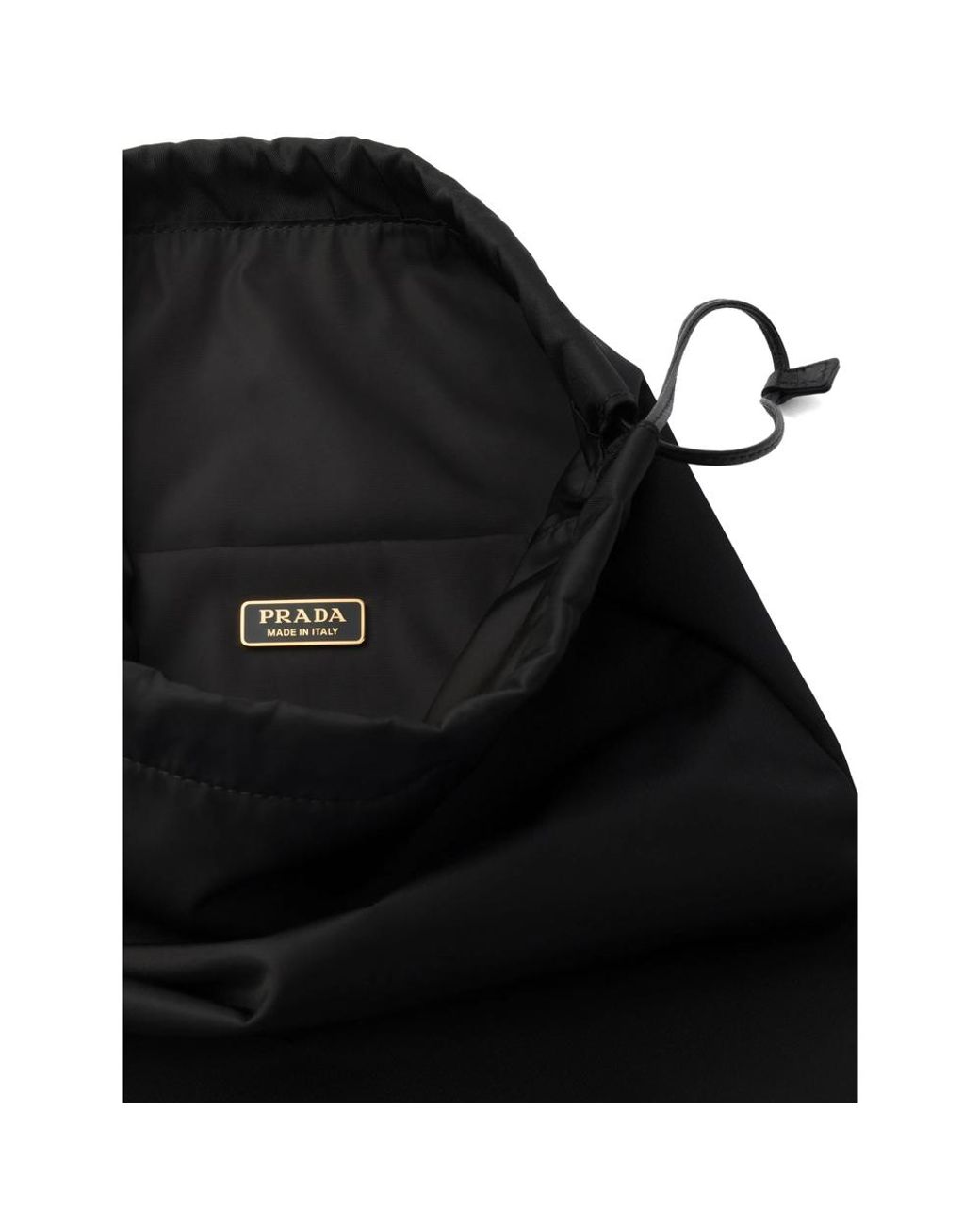 Prada Black Re-Nylon Drawstring Pouch