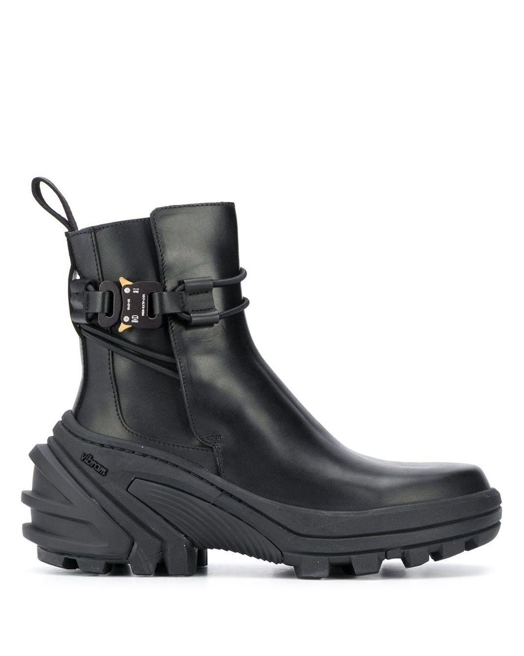 1017 ALYX 9SM Leather Buckled Chelsea Boots in Black - Lyst