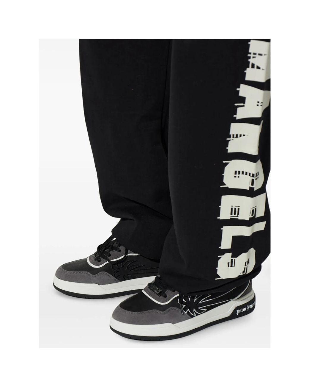 Palm Angels Black Palm Tennis Sneakers for men