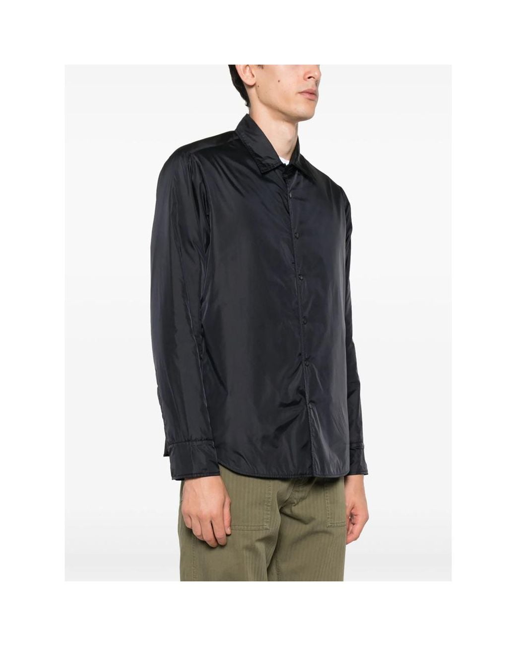 Aspesi Blue Slim-Fit Water-Repellent Shirt Jacket for men