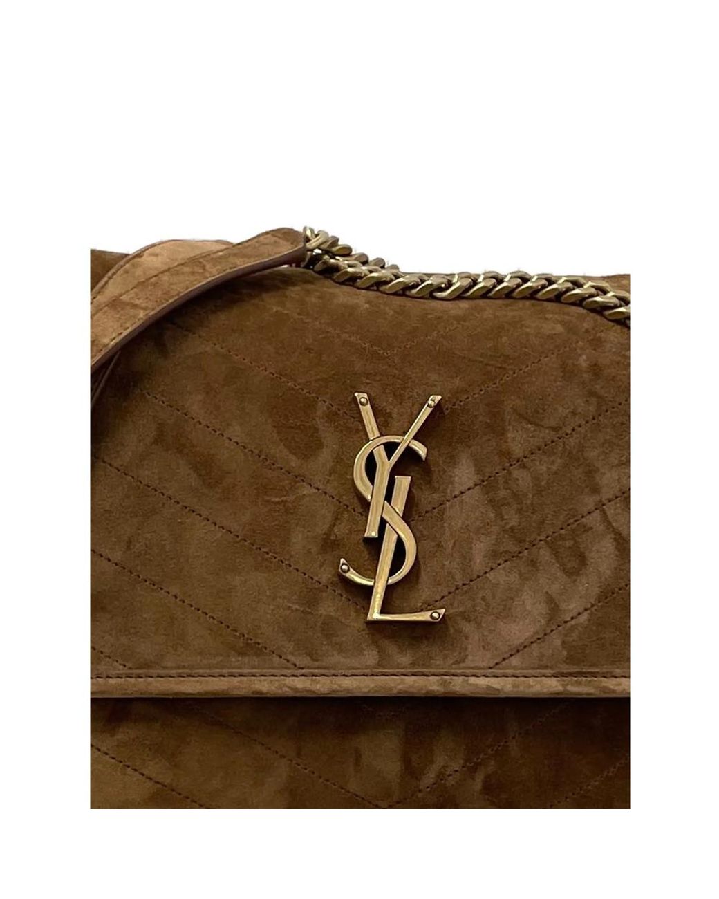 Saint Laurent Brown Shoulder Bags