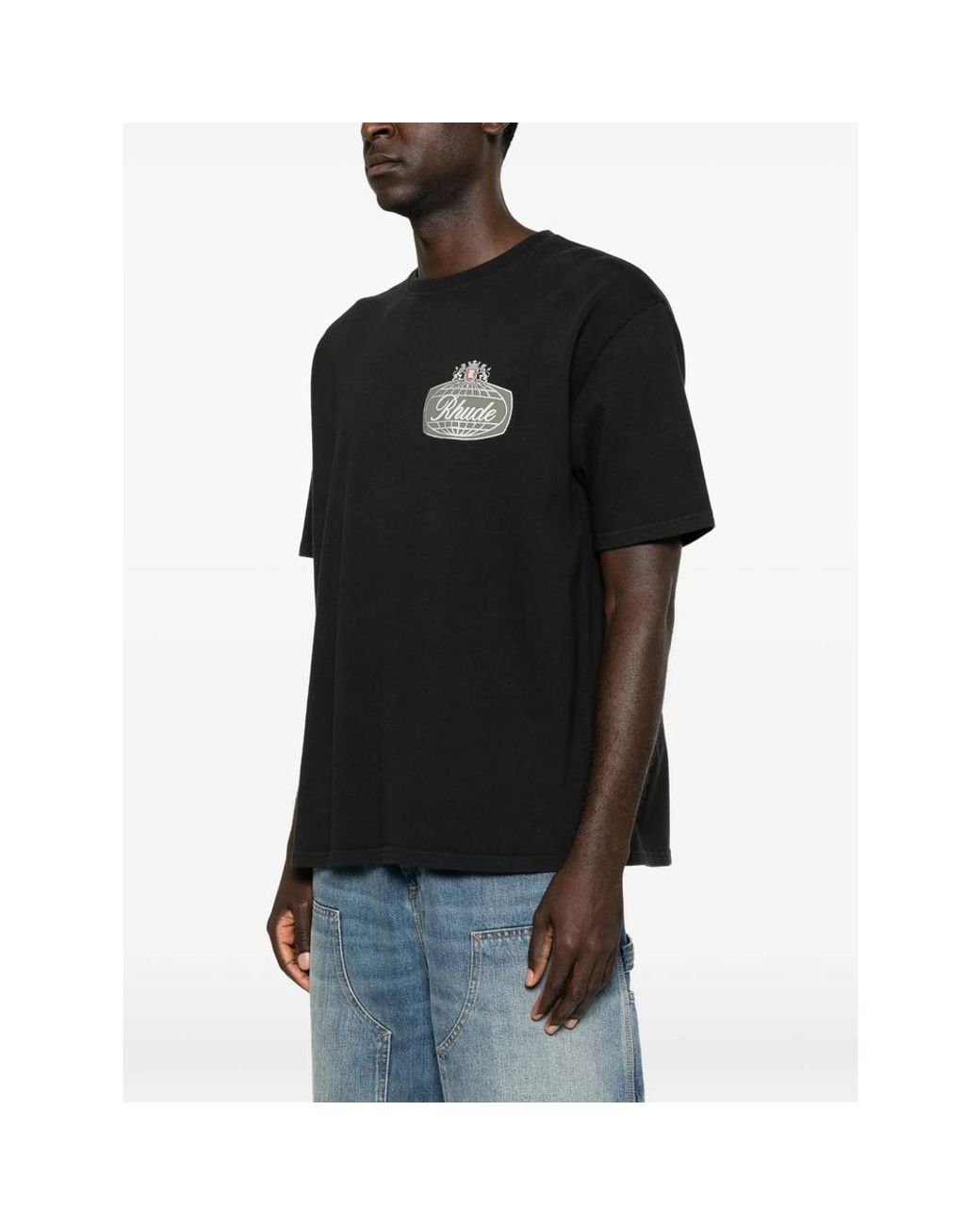 R H U D E © Black T-Shirts & Vests for men
