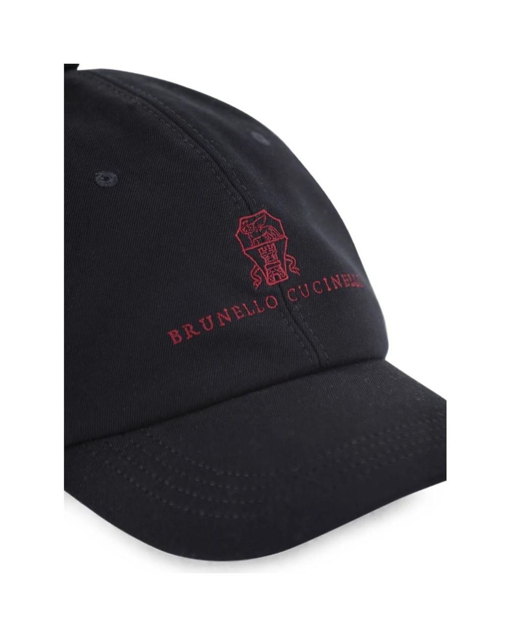 Brunello Cucinelli Blue Logo-Embroidered Baseball Cap for men