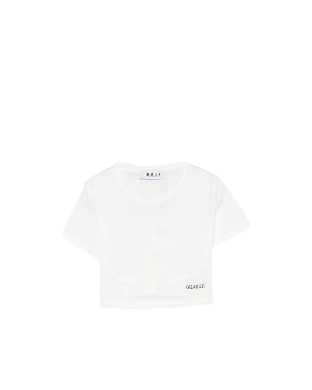 The Attico White T-Shirt Cotton
