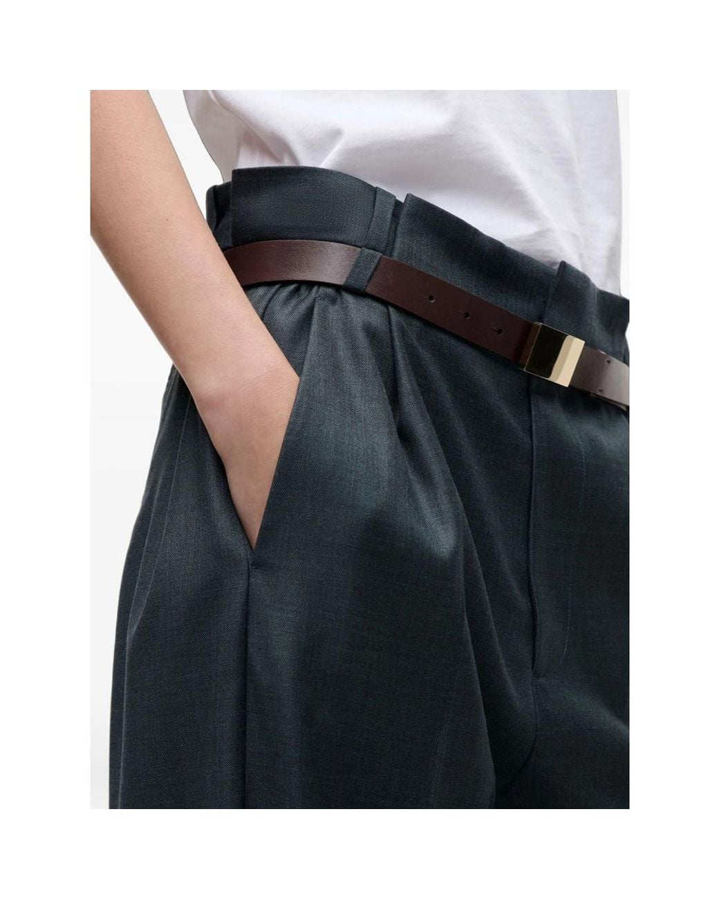 Victoria Beckham Blue Trousers