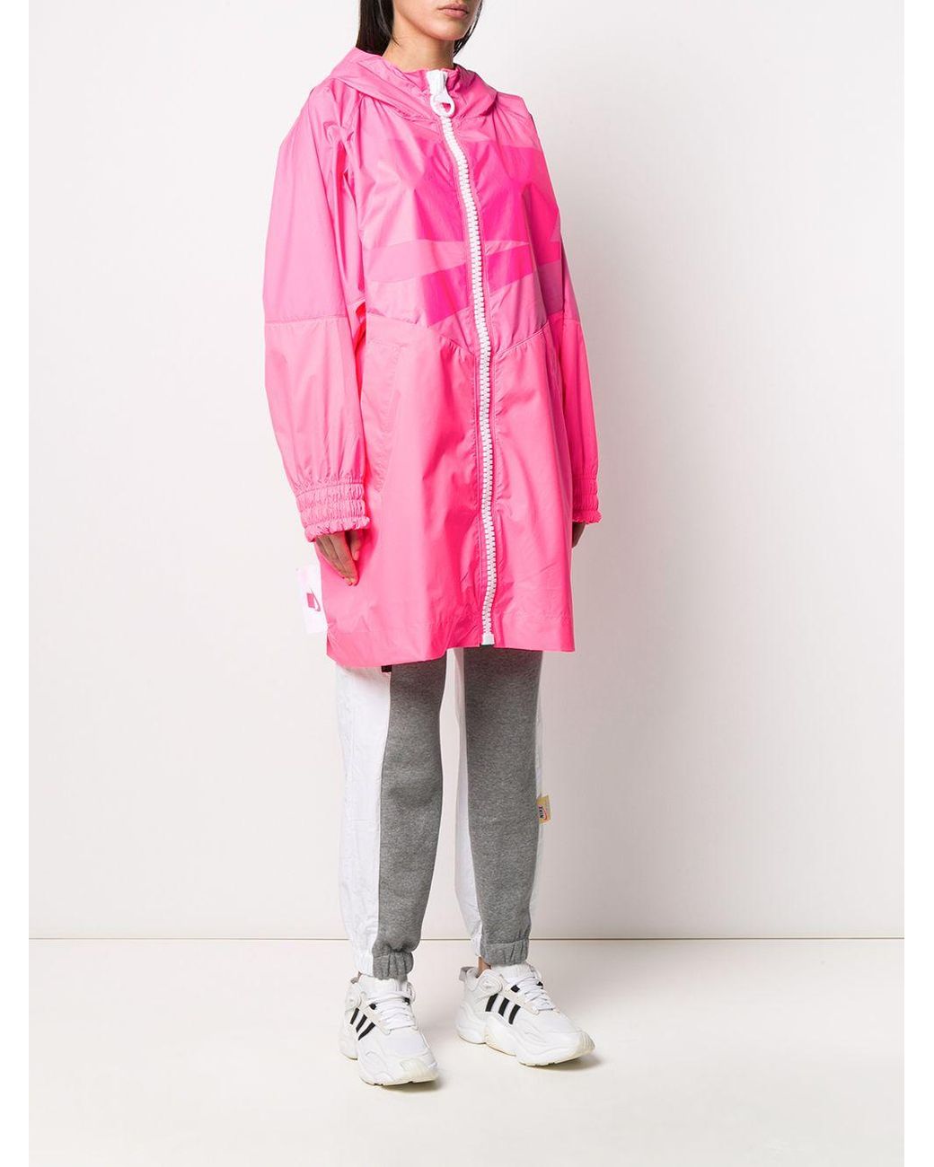 Nike Oversized Hooded Rain Coat in Pink Lyst