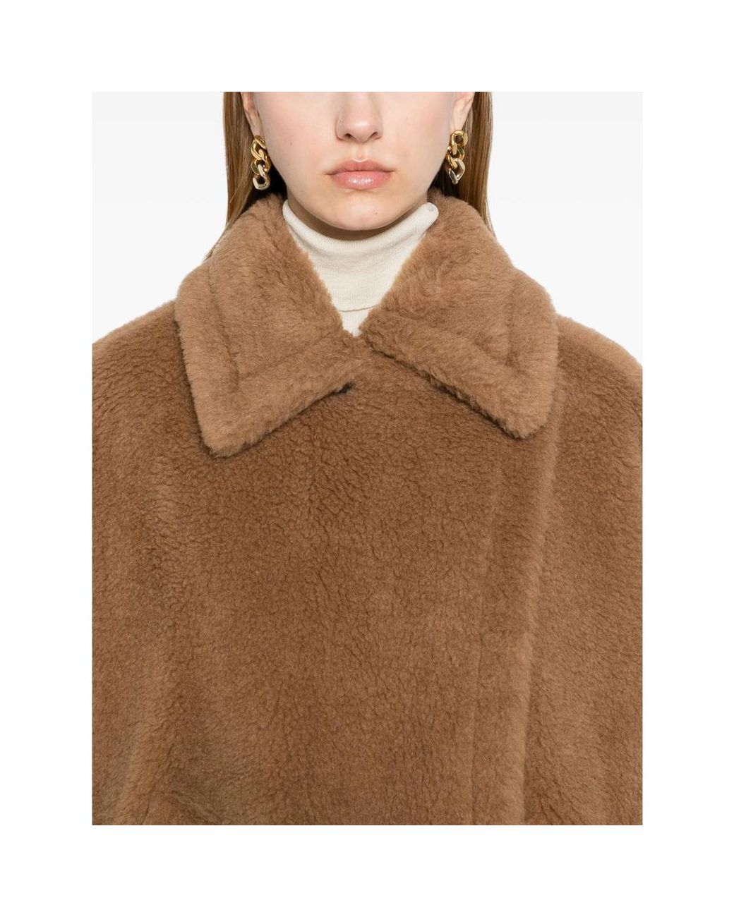 Max Mara Brown Tebe Teddy Cape