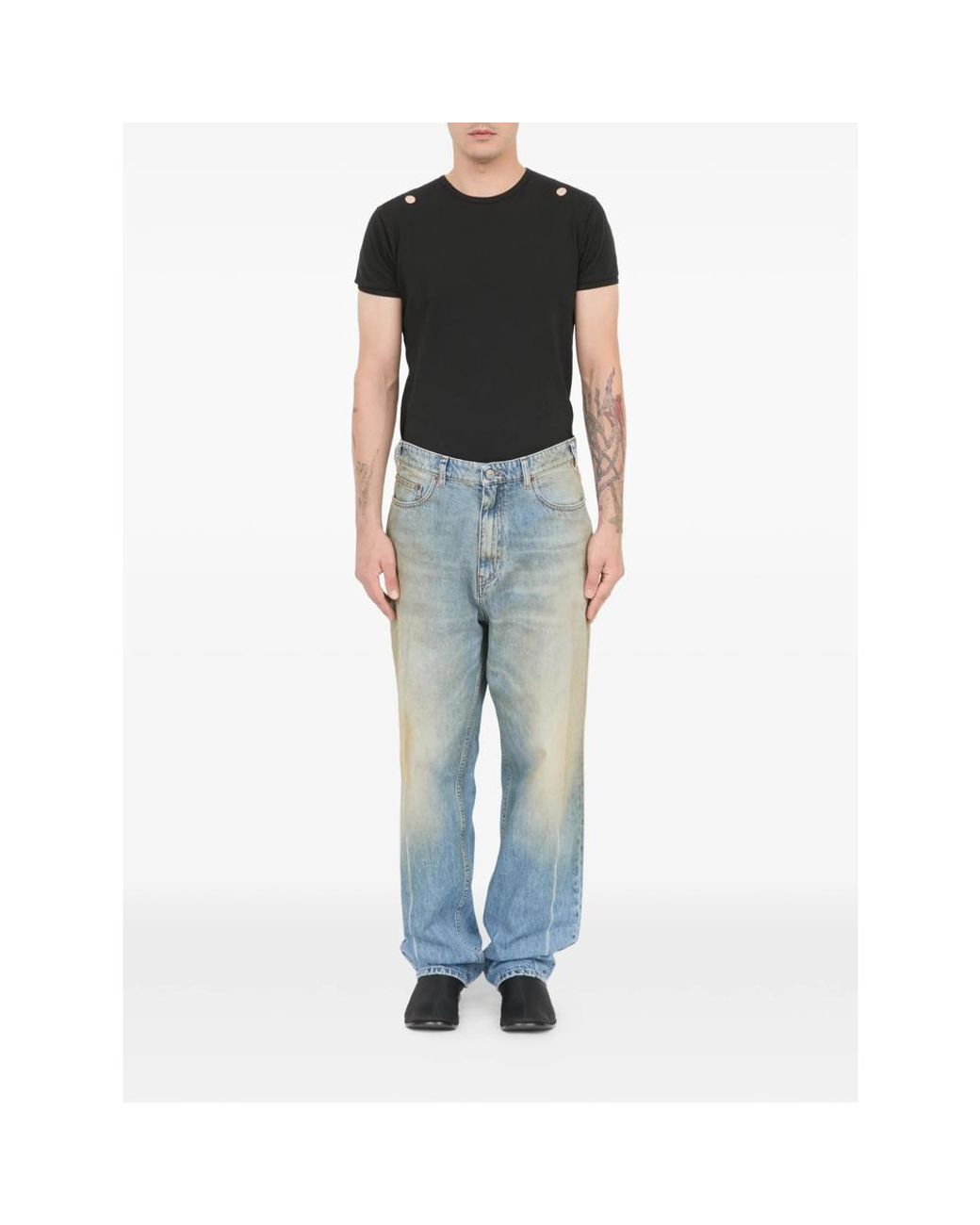 MM6 by Maison Margiela Blue Five-Pocket Jeans for men