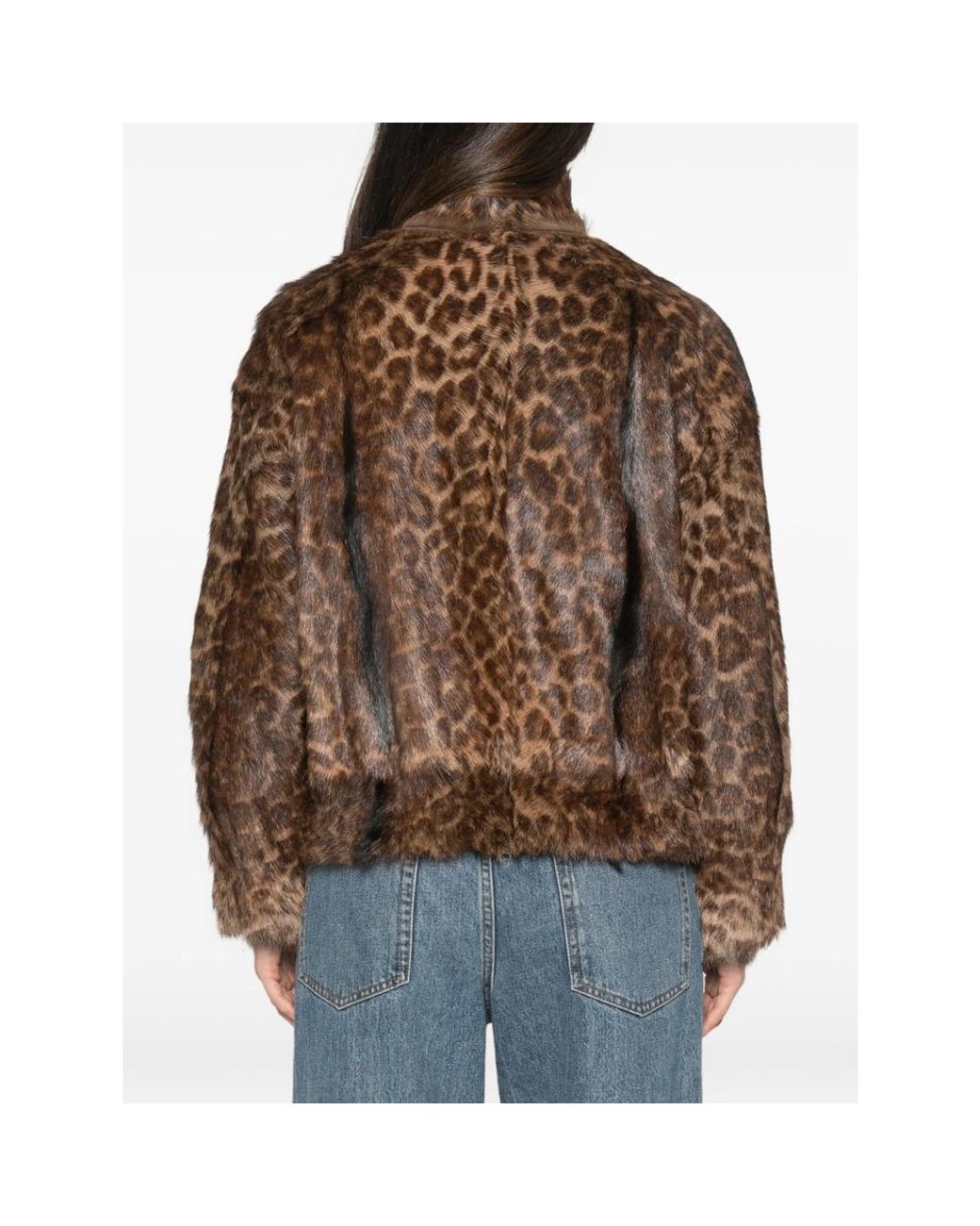 Salvatore Santoro Brown Leopard-Print Long-Sleeve Jacket