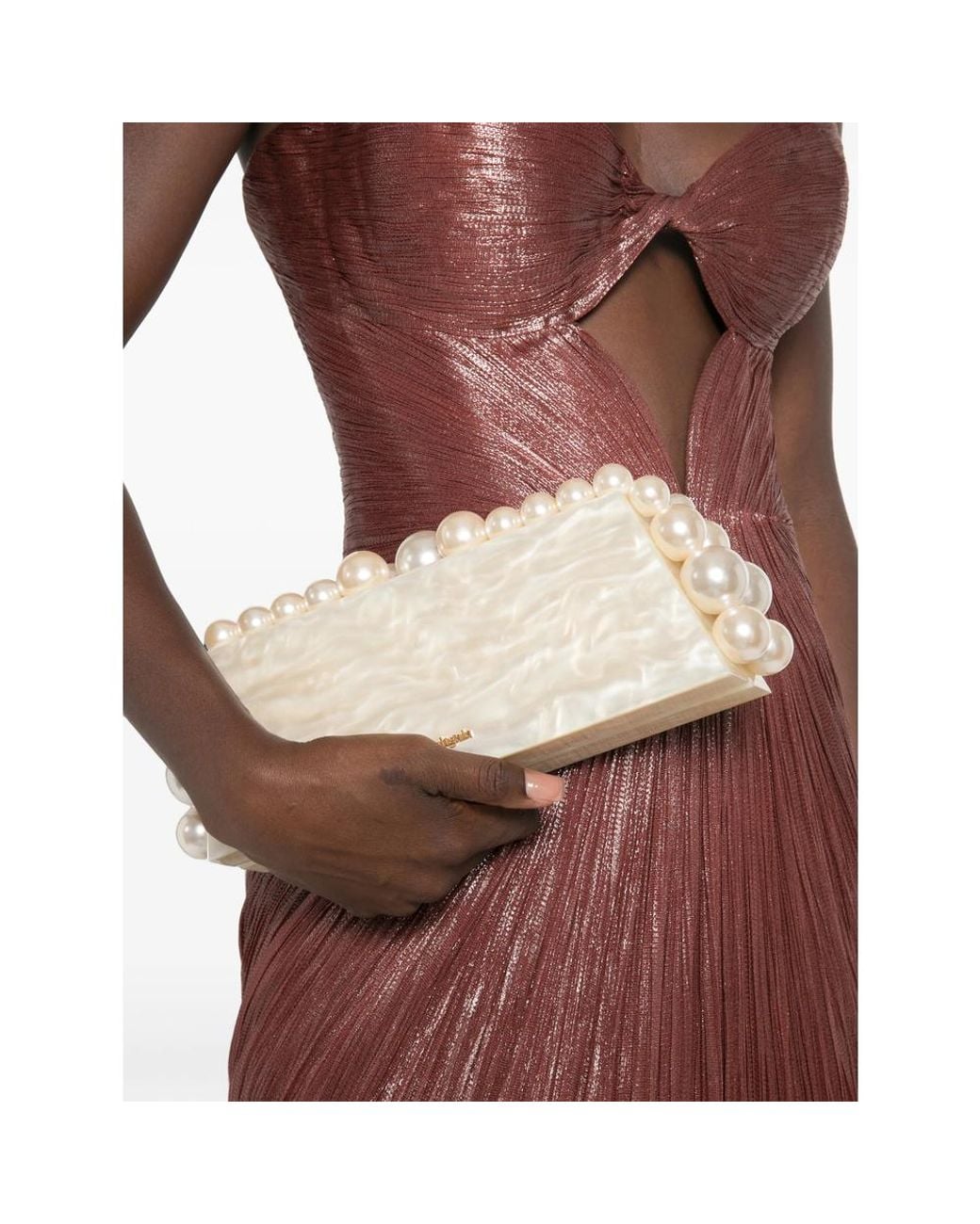 Cult Gaia Natural Neutrals Clutch Bags