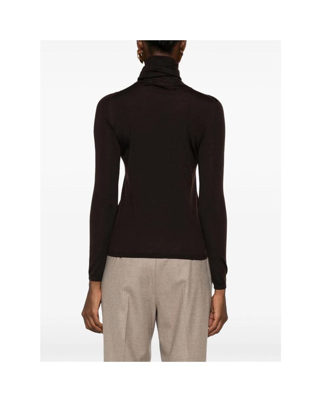 Max Mara Natural Roll-Neck Sweater
