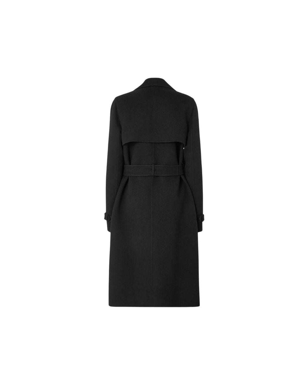 Fendi Black Double-Breasted Belted Coat