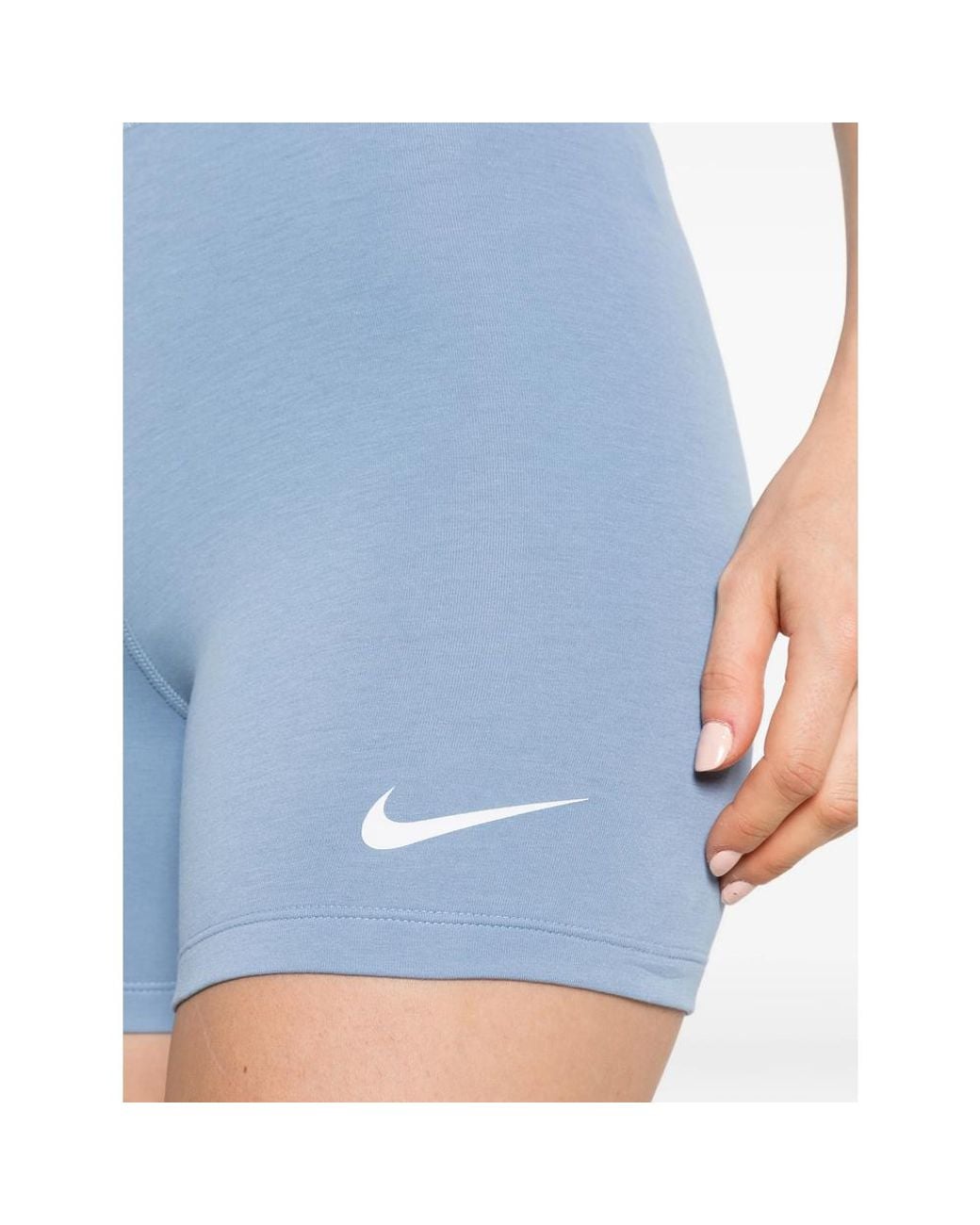 Nike Blue Logo-Print Performance Shorts