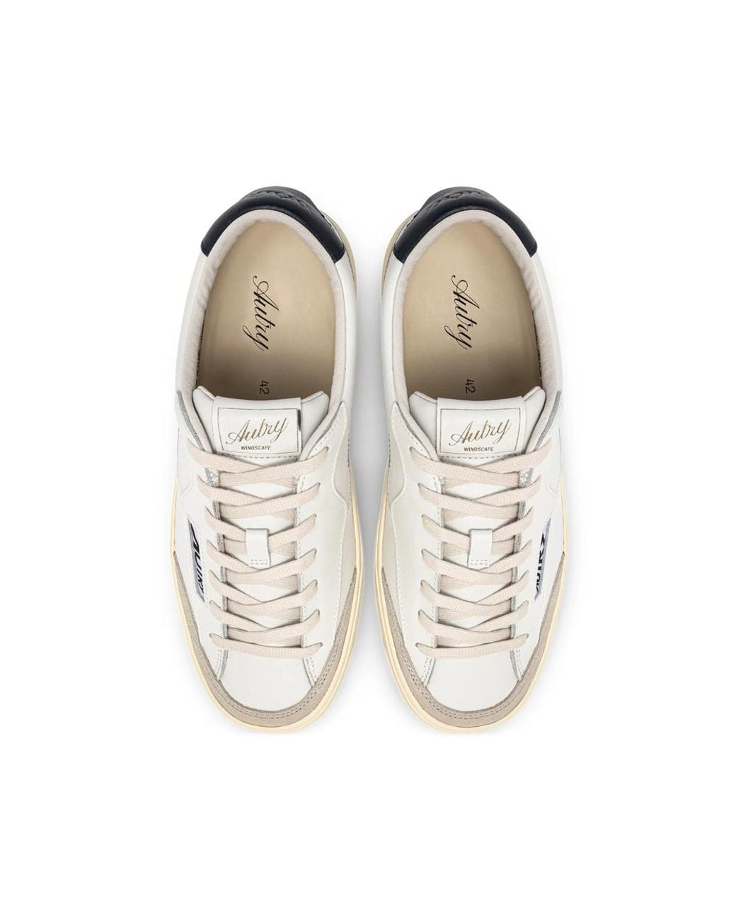 Autry White Windscape Low-Top Sneakers for men