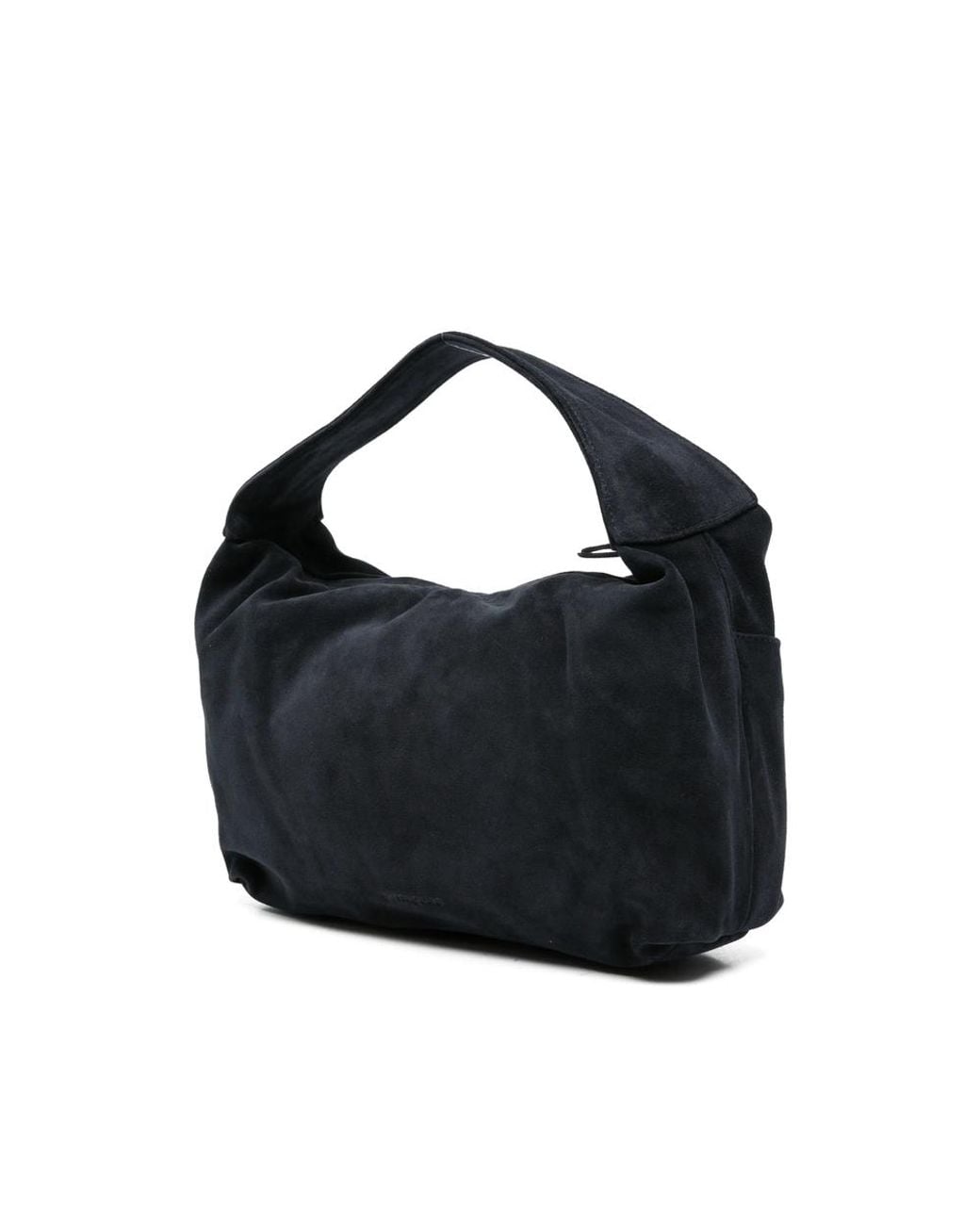 GIMAGUAS Black Suede Panelled Tote Bag