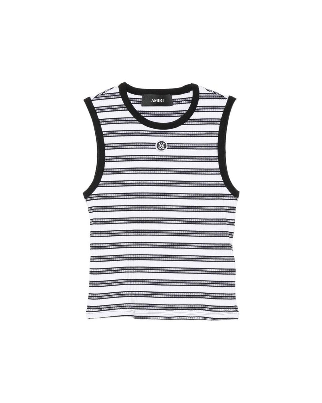 Amiri Black Ma Striped Sleeveless Top