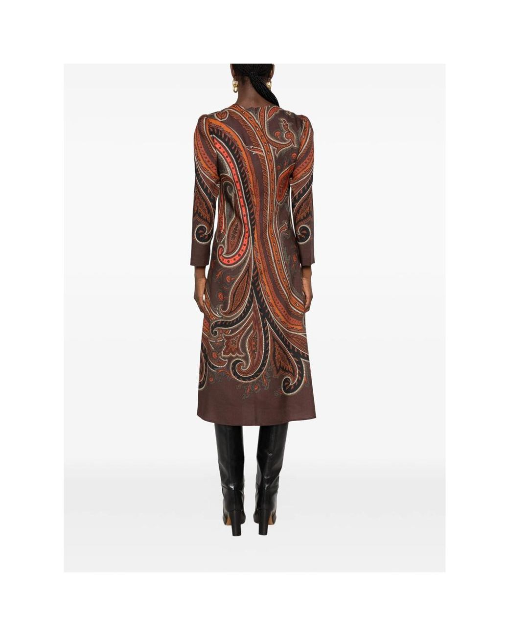 Etro Brown Midi Dresses