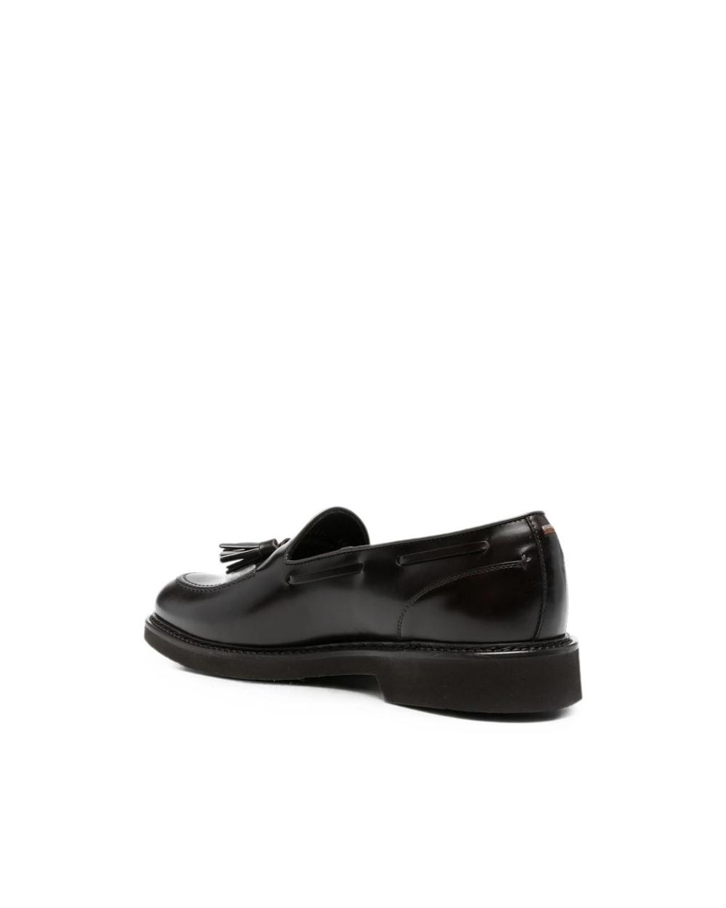 Canali Black Tassel-Detail Loafers for men