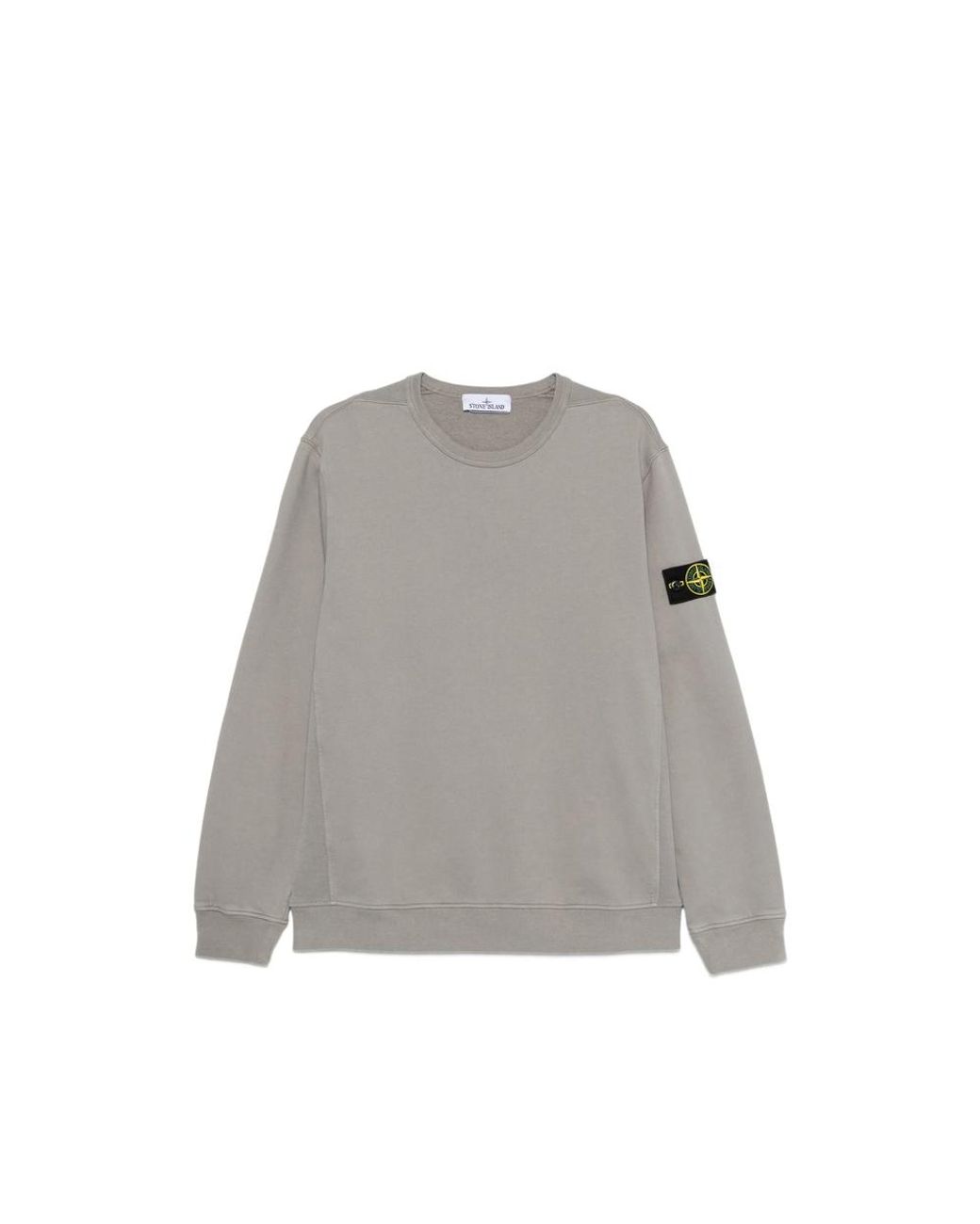 Stone Island Gray 6100049 Brushed Organic Cotton Fleece Sweatshirt for men