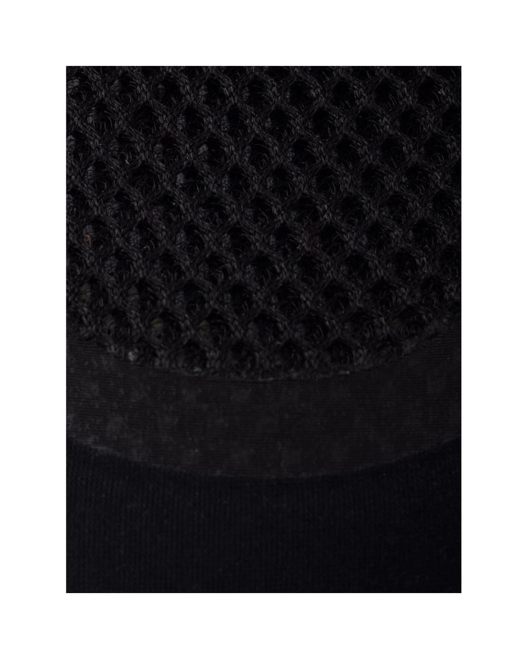 Prada Black Mesh-Panels Ballerina Flats