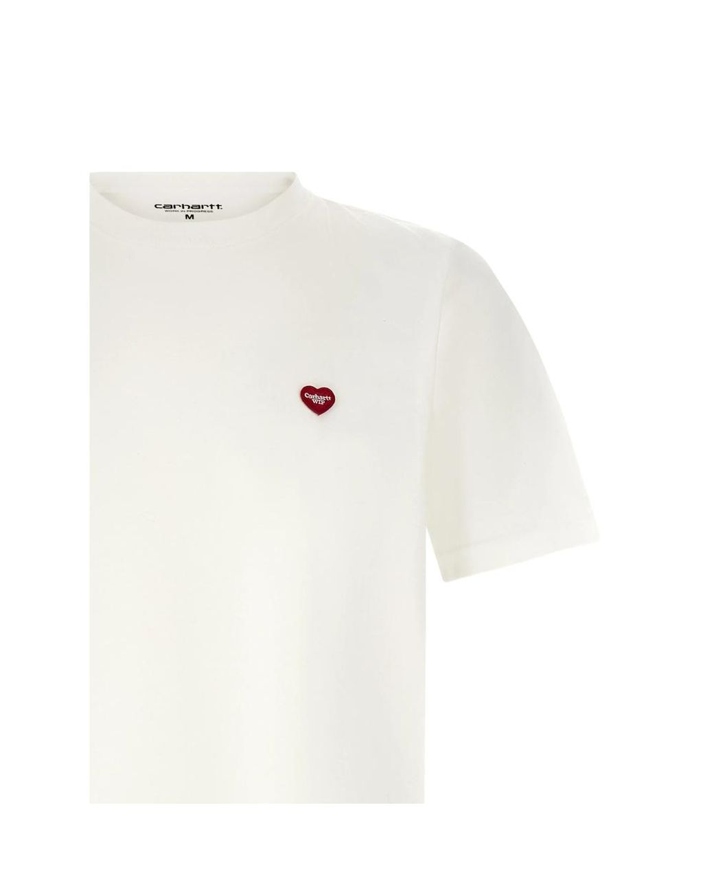 Carhartt White Small Heart T-Shirt for men