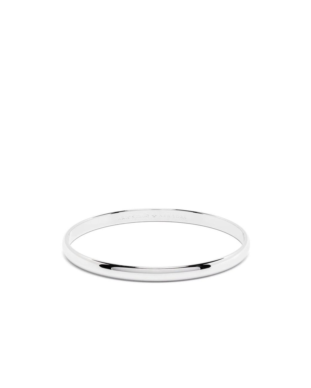 Kate Spade White D-Shape Bangle
